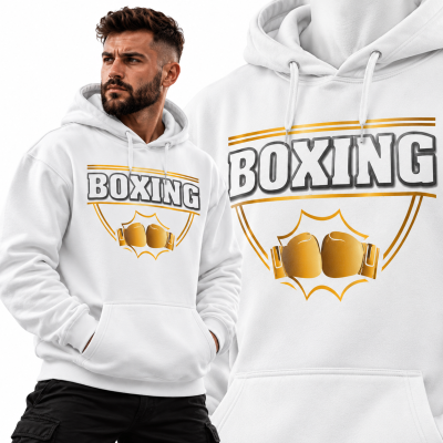 BLUZA Z KAPTUREM SPORTY WALKI  BOXING